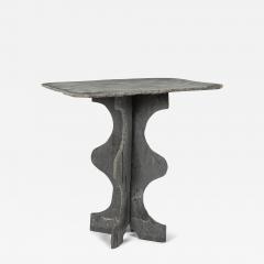 Rectangular Top Tall Antique Slate Table upon Beautifully Shaped Two Part Base - 3302580