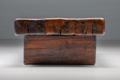 Rectangular Wabi Sabi Rustic Coffee Table 1950s - 2553684