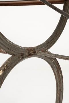 Rectangular White Marble Top Iron Base Table - 3298129