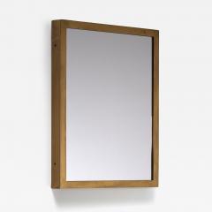Rectangular brass wall mirror - 3225006