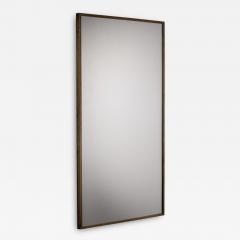 Rectangular brass wall mirror - 3361731
