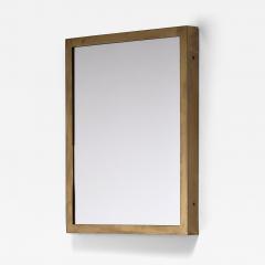 Rectangular brass wall mirror - 4475843