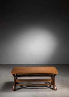 Rectangular elm coffee table Denmark 1930s - 2605201