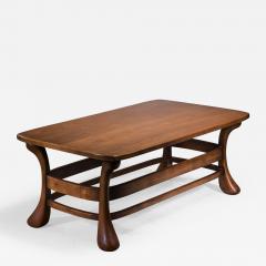 Rectangular elm coffee table Denmark 1930s - 2607952