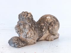 Recumbent Concrete Lion with Sphere France 1920s - 4208904