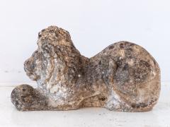Recumbent Concrete Lion with Sphere France 1920s - 4208908