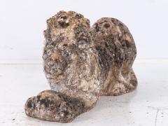 Recumbent Concrete Lion with Sphere France 1920s - 4208909