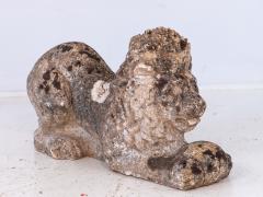 Recumbent Concrete Lion with Sphere France 1920s - 4208913