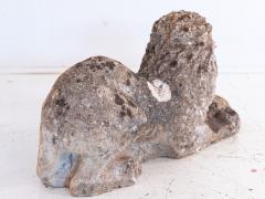 Recumbent Concrete Lion with Sphere France 1920s - 4208914