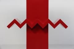 Red Abstract Post Modern Sculpture 1989 - 2730688