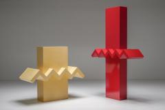 Red Abstract Post Modern Sculpture 1989 - 2730691