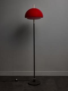 Red Acrylic Shade Vintage 1960s Floor Lamp - 4715917