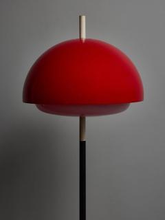 Red Acrylic Shade Vintage 1960s Floor Lamp - 4715972