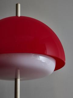 Red Acrylic Shade Vintage 1960s Floor Lamp - 4715974
