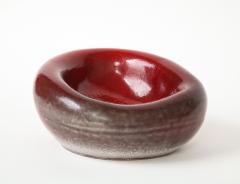 Red Ceramic Bowl in the Manner of Denise Gatard France 20th Century - 1942730