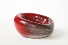 Red Ceramic Bowl in the Manner of Denise Gatard France 20th Century - 1942737