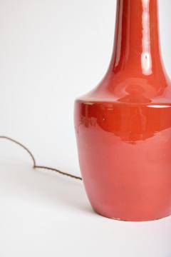 Red Ceramic Table Lamp Vallauris - 4818295