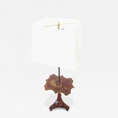 Red Chinoiserie Decorated Table Lamp with Custom Shades - 3018433