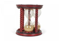 Red Decorated Lacquer Hour Glass - 4672055
