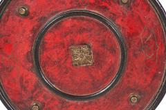 Red Decorated Lacquer Hour Glass - 4672059