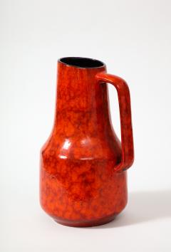 Red Glazed Ceramic Monumental Pitcher c 1960 - 3214164