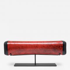 Red Lacquer Hide Pillow - 4173591
