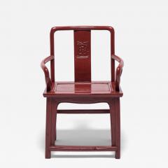Red Lacquer Officials Chair - 4196666