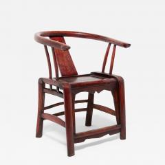 Red Lacquer Roundback Chair - 4196689
