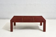 Red Leather Campaign Coffee Table 1960 - 2491616