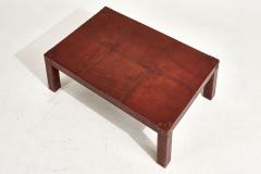 Red Leather Campaign Coffee Table 1960 - 2491618