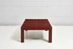 Red Leather Campaign Coffee Table 1960 - 2491619