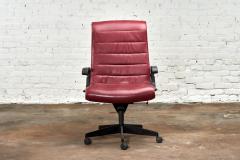 Red Leather Desk Chair by Richard Sapper for Knoll Inc Knoll Intl France 1992 - 2847600