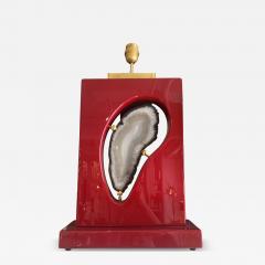 Red Resin Lamp - 4019437