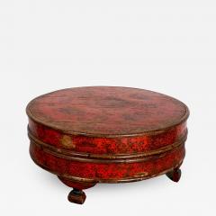 Red Round Box South East Asia Circa 19th Century - 1414421