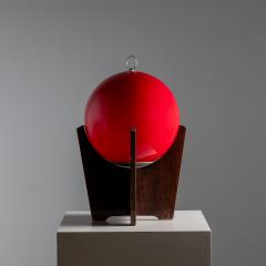 Red Sphere Table Lamp Mid 20th Century - 3781358