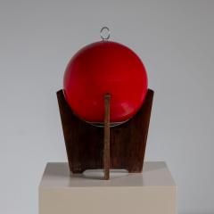 Red Sphere Table Lamp Mid 20th Century - 3781362