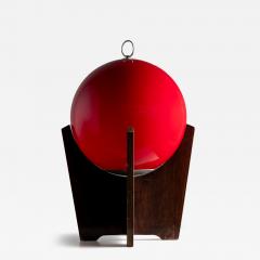 Red Sphere Table Lamp Mid 20th Century - 4383006