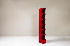 Red Totem Shelf by Valeric Doubroucinskis for Rodier France 1970s - 3817743