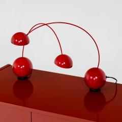 Red table lamps attr Valenti Italy Mid 20th Century - 3664621