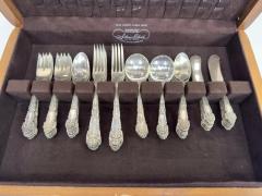 Reed and Barton Art Nouveau Serling Silver Dinner Flatware set 72 Pcs - 3678651