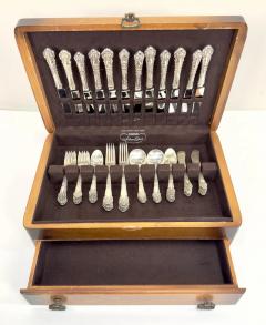 Reed and Barton Art Nouveau Serling Silver Dinner Flatware set 72 Pcs - 3678654