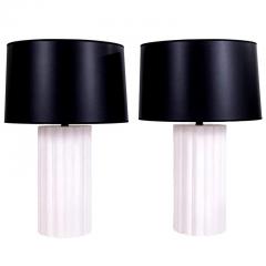 Reeded Shape White Plaster Lamp - 2004614