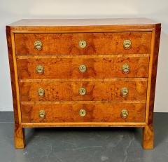 Refinished Biedermeier Four Drawer Satin Birch Chest Dresser or Commode 1850s - 2999310