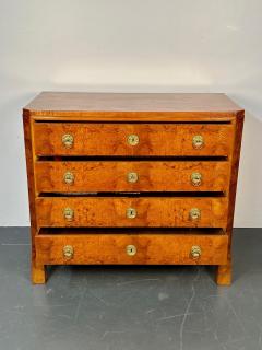 Refinished Biedermeier Four Drawer Satin Birch Chest Dresser or Commode 1850s - 2999316