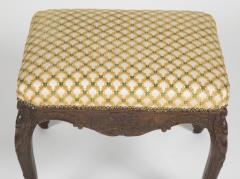 Regence Oak Carved Stool with Nailhead Upholstered Seat - 2116900