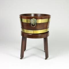 Regency Brass Bound Mahogany Wine Cooler on Later Stand - 1364249