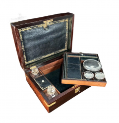 Regency Brass Bound Rosewood Fitted Traveling Dressing Box - 2746007