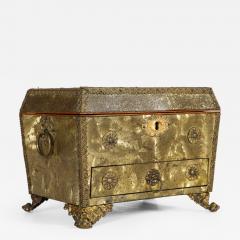 Regency Brass Veneered Letter Box - 1898871