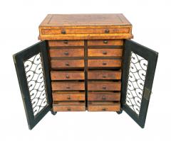 Regency Burr Elm And Ebony Credenza - 4396655