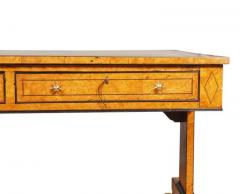 Regency Burr Elm and Ebonized Writing Table - 4141010